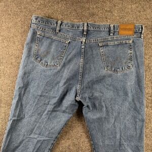 Wrangler Jeans Mens 46x30‎ Regular Fit Blue Denim Straight Leg Casual